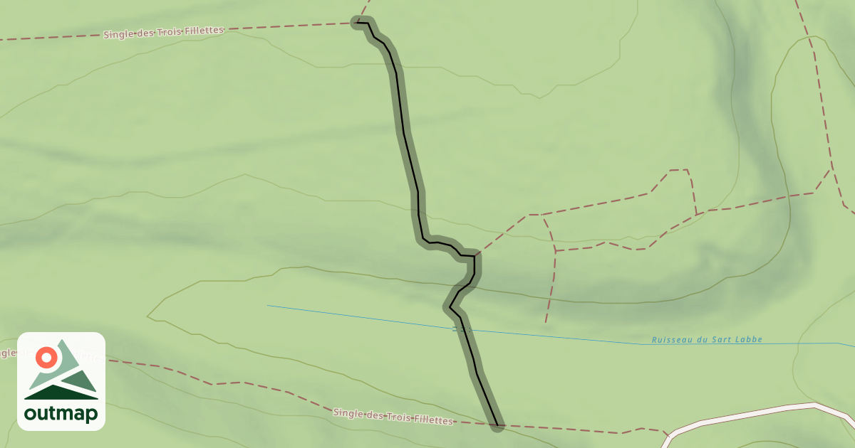 Map of Single du Pré Bertin