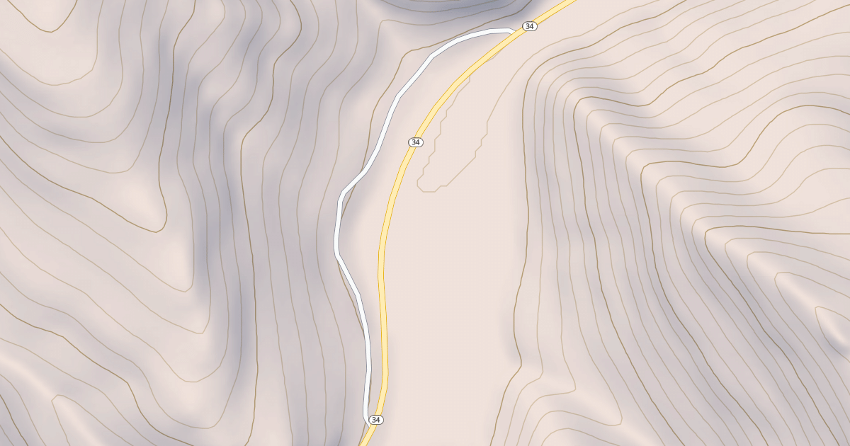 Map preview of OLD HWY 34 ALIGNMENT