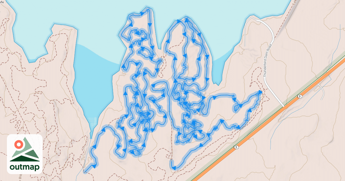 Map of Clear Bay Mountain Bike Trails Gold Loop
