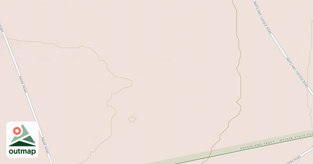 Map of Haldeman & Greenland Tracts - Snowmobile Trails