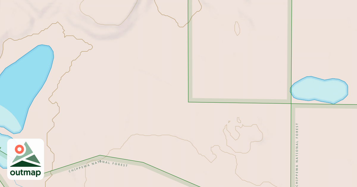 Map of EAST HAYNES LAKE