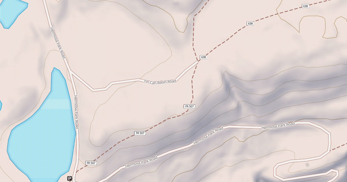 Map preview of TIN CAN BASIN CAMP SPUR