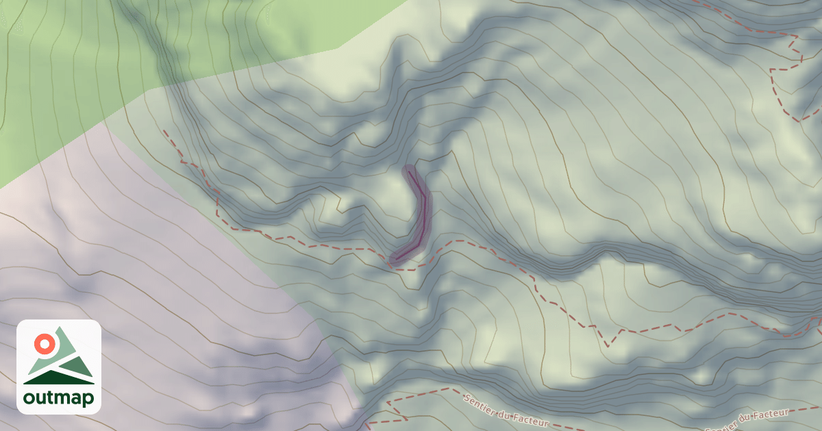 Map of Falaise des Herbez