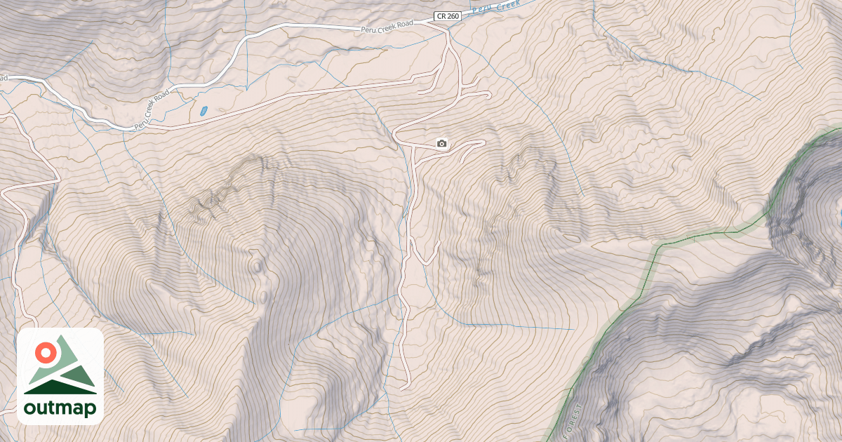 Map of CINNAMON GULCH ROAD