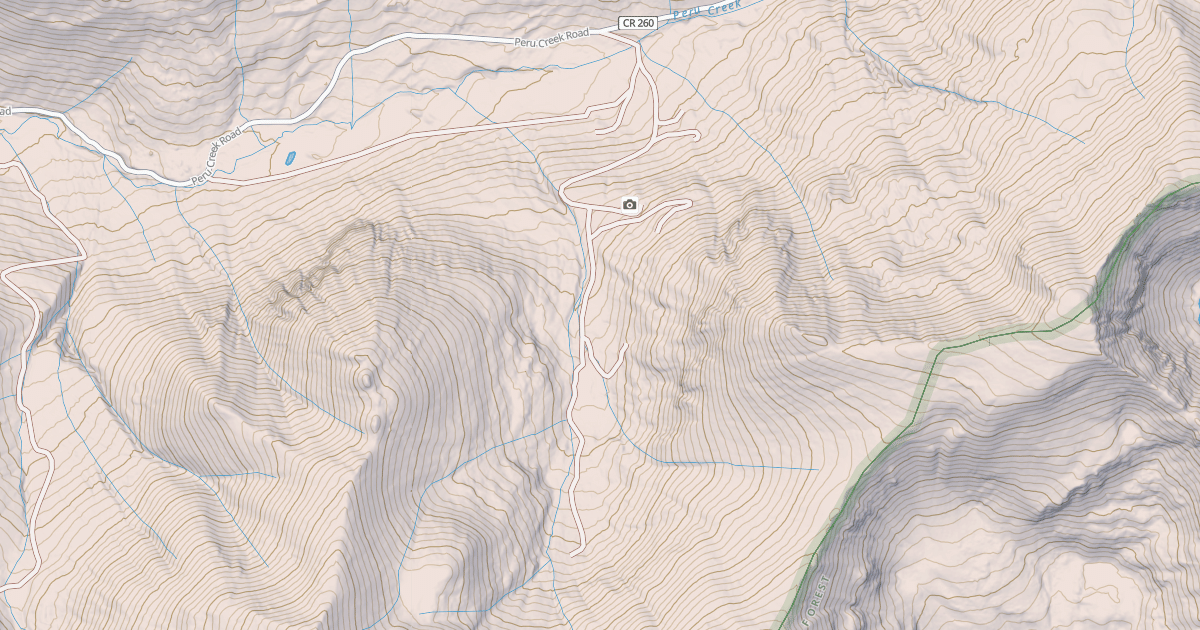 Map preview of CINNAMON GULCH ROAD