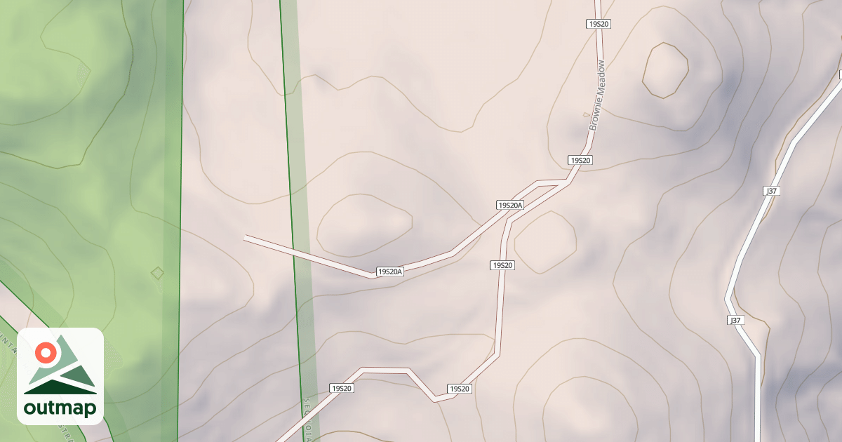 Map of BROWNIE MEADOW