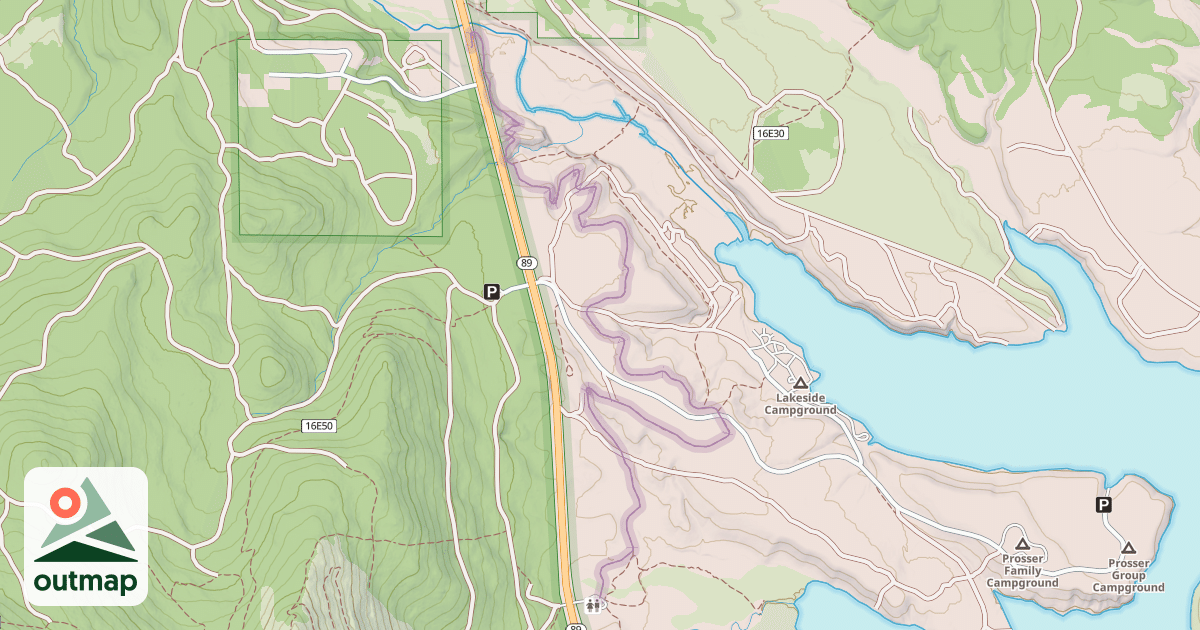 Map of Commemorative Overland Emigrant Trail
