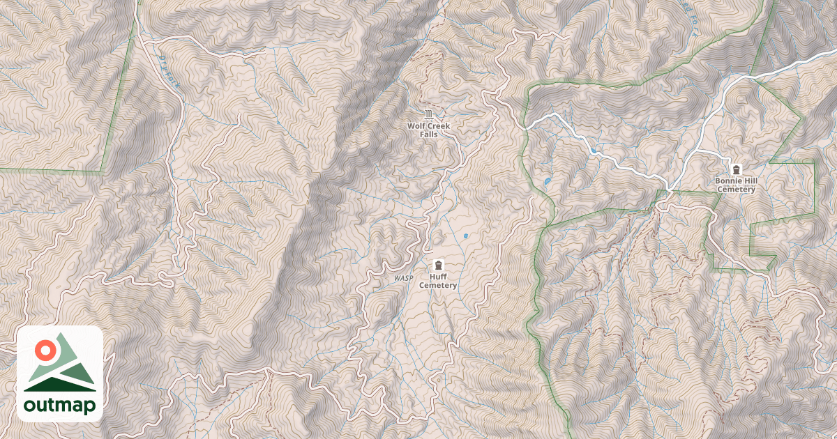 Map of WOLF CREEK SOUTH