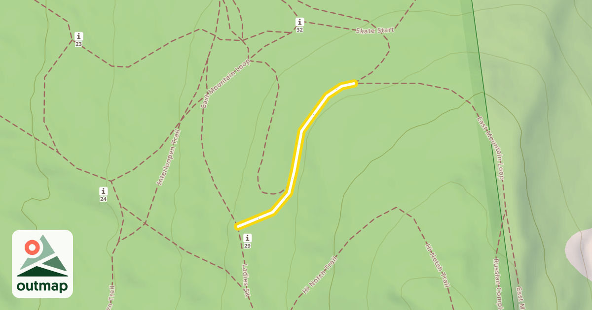 Map of East Mountain Loop
