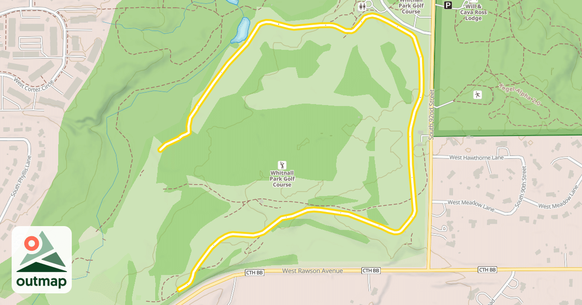 Map of Red Trail