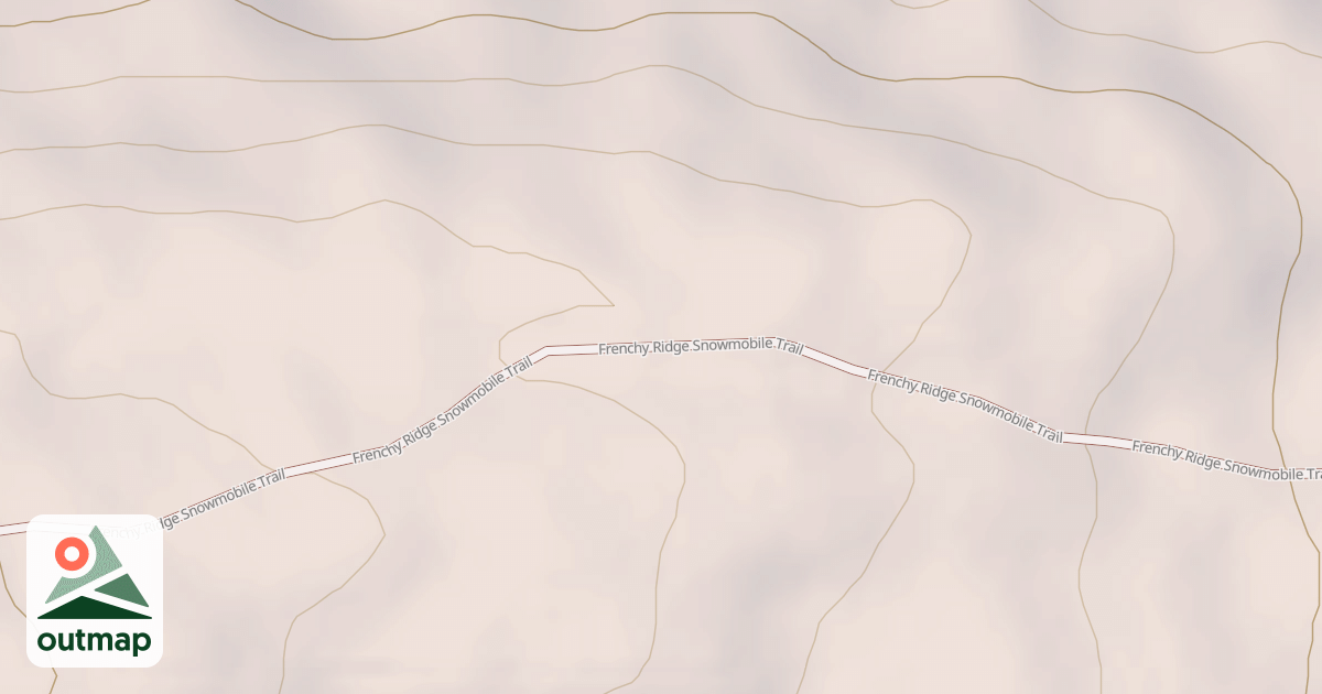 Map of Upper Twin Ski Trail