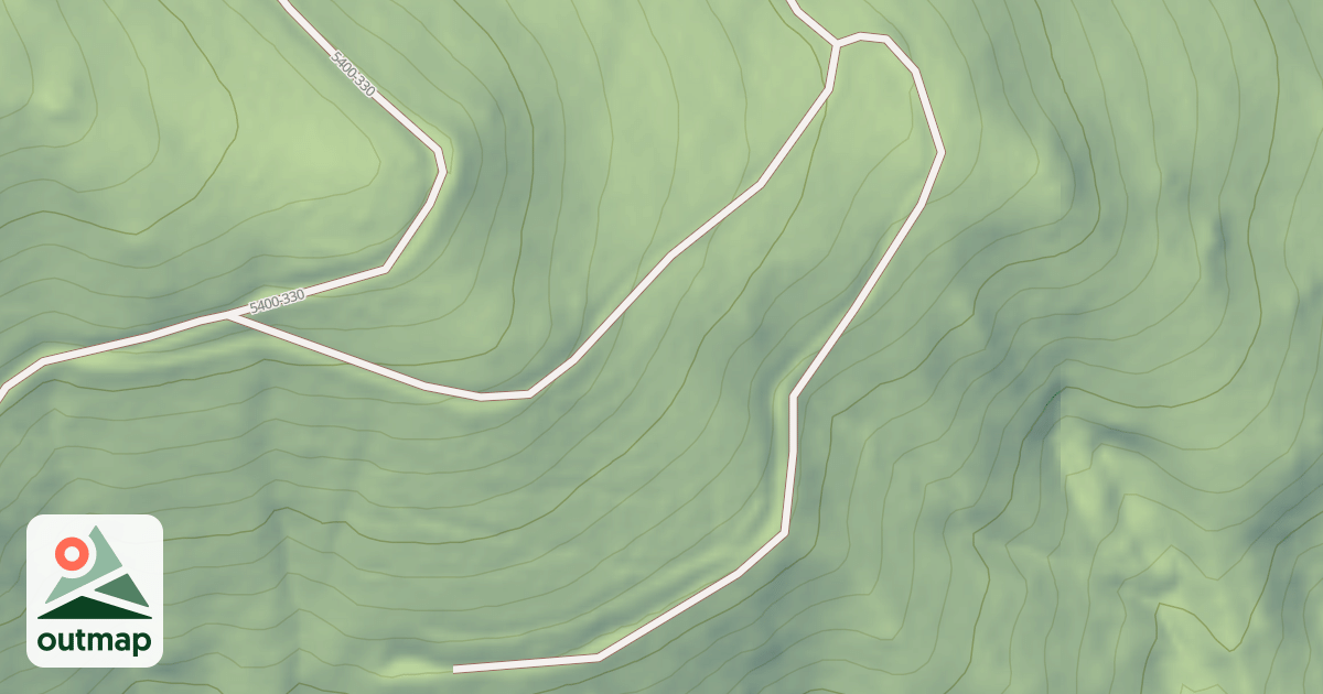 Map of MOSQUITO CREEK SPUR
