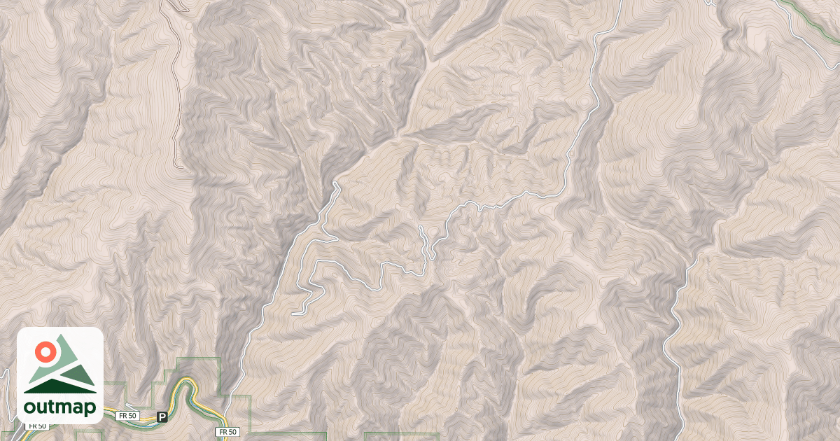 Map of BIRD CREEK DIVIDE
