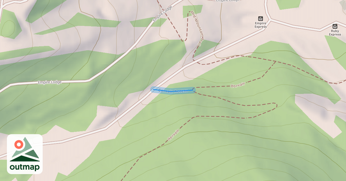 Map of Corvair Access