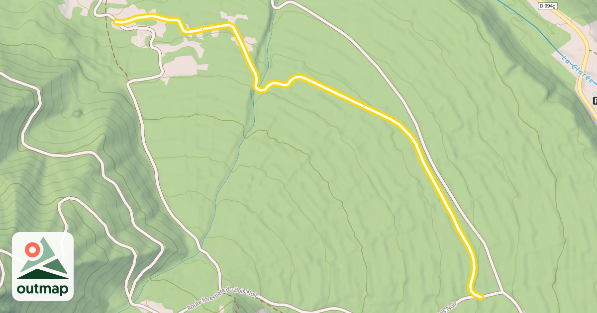 Map of Les Arras vers Plampinet