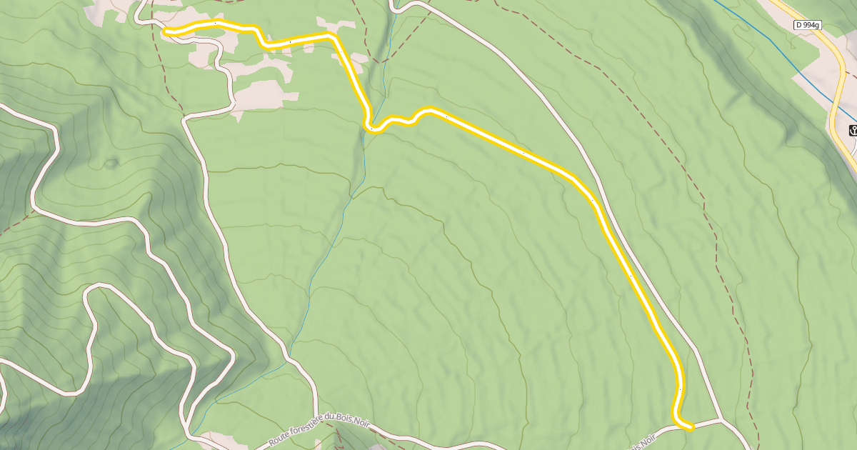 Map preview of Les Arras vers Plampinet