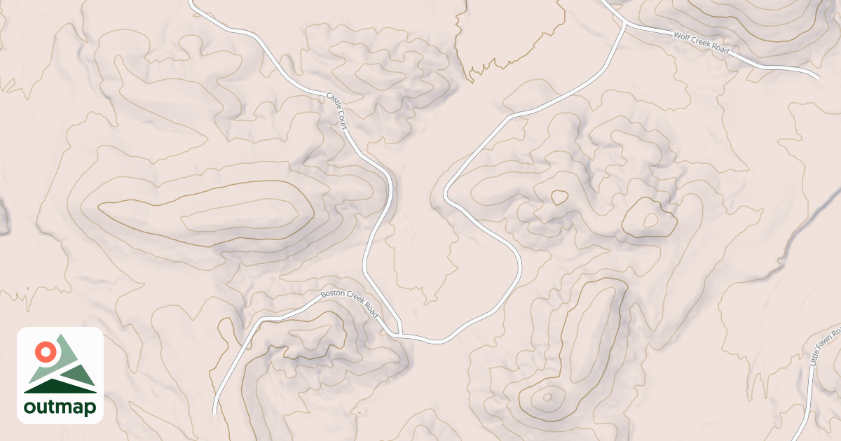 Map of BOSTON CREEK SPUR