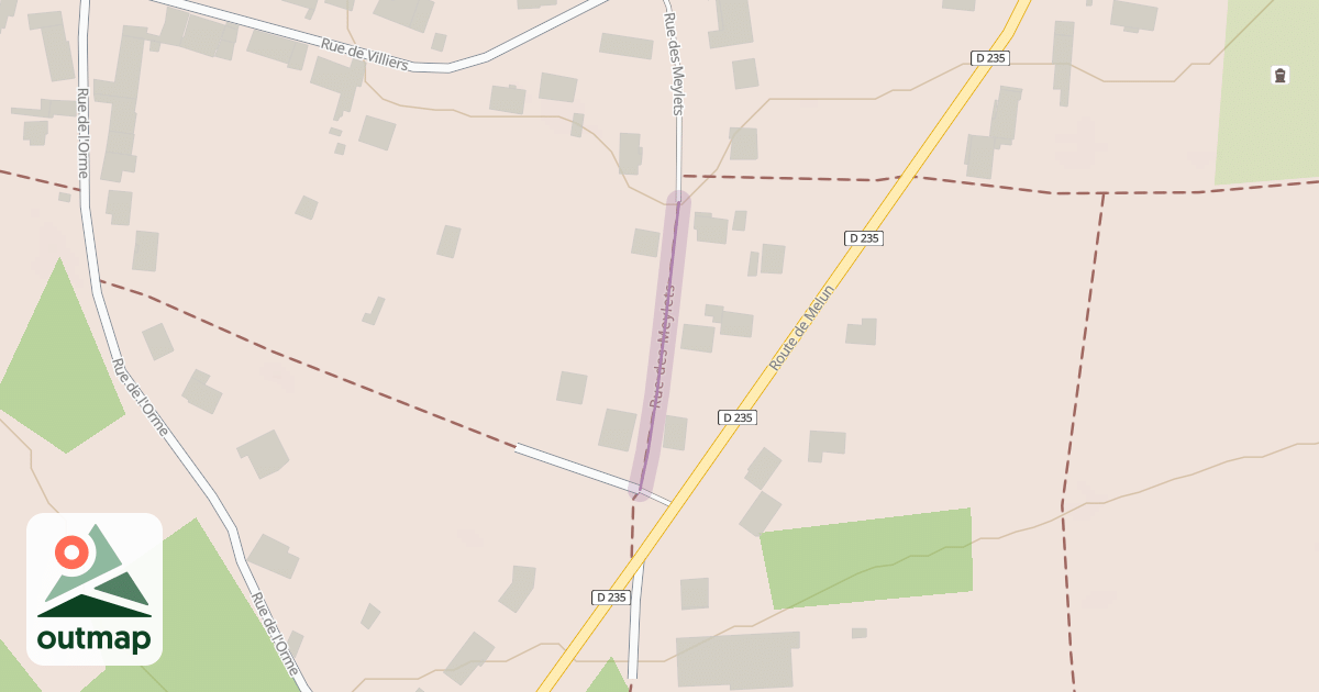 Map of Rue des Meylets