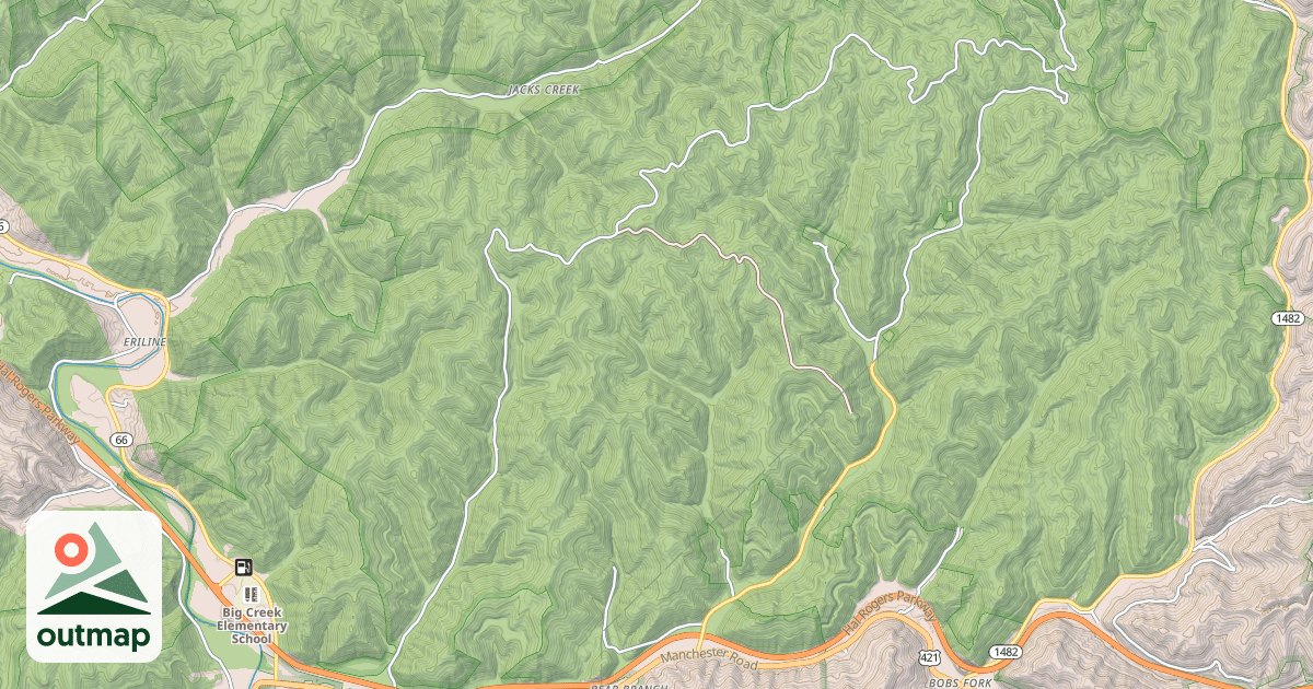 Map of GRANNYS BRANCH
