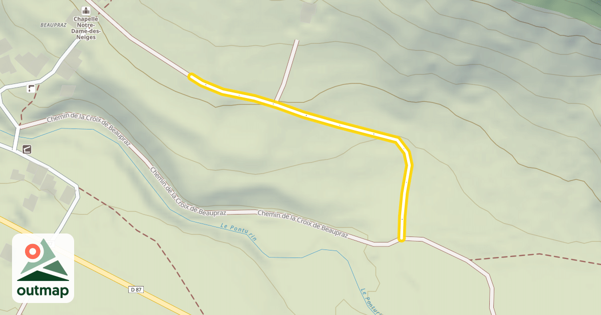 Map of Chemin de la Croix de Beaupraz