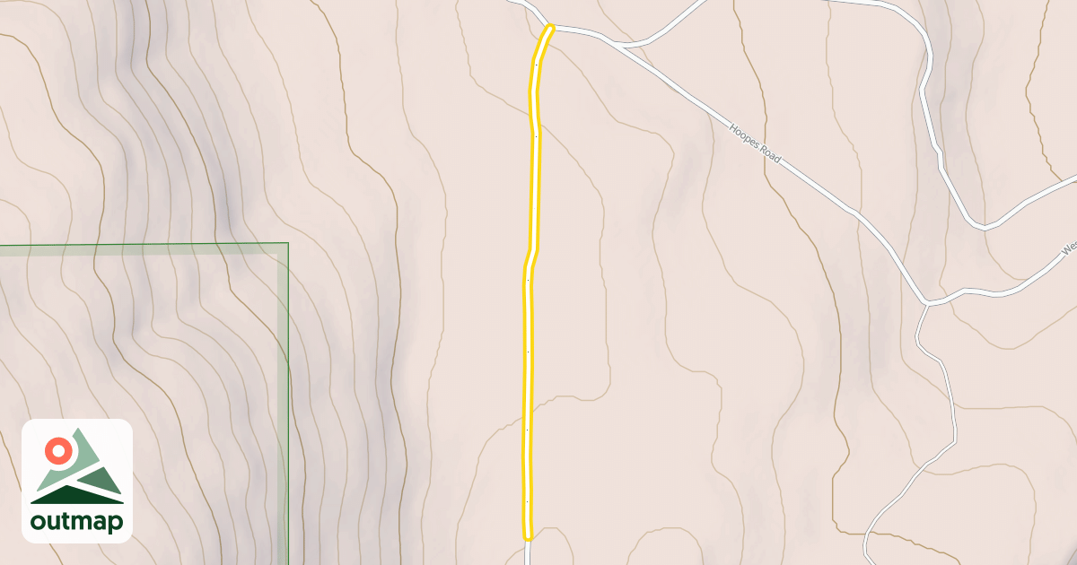 Map of Horseshoe-Pack Saddle Road