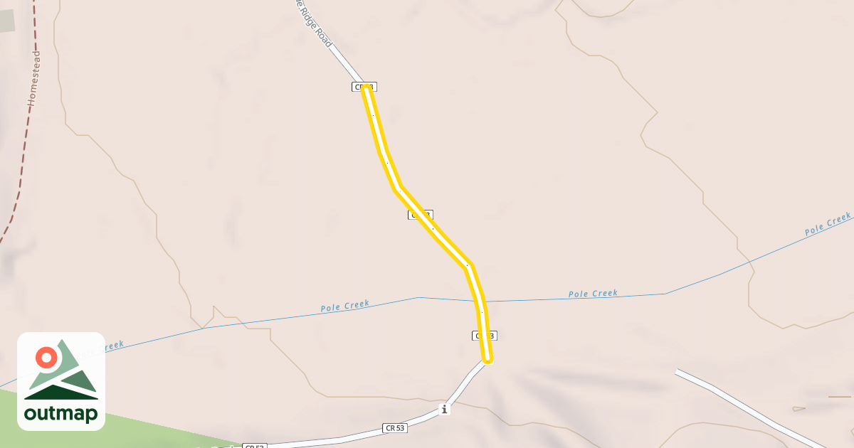 Map of Blue Ridge Road