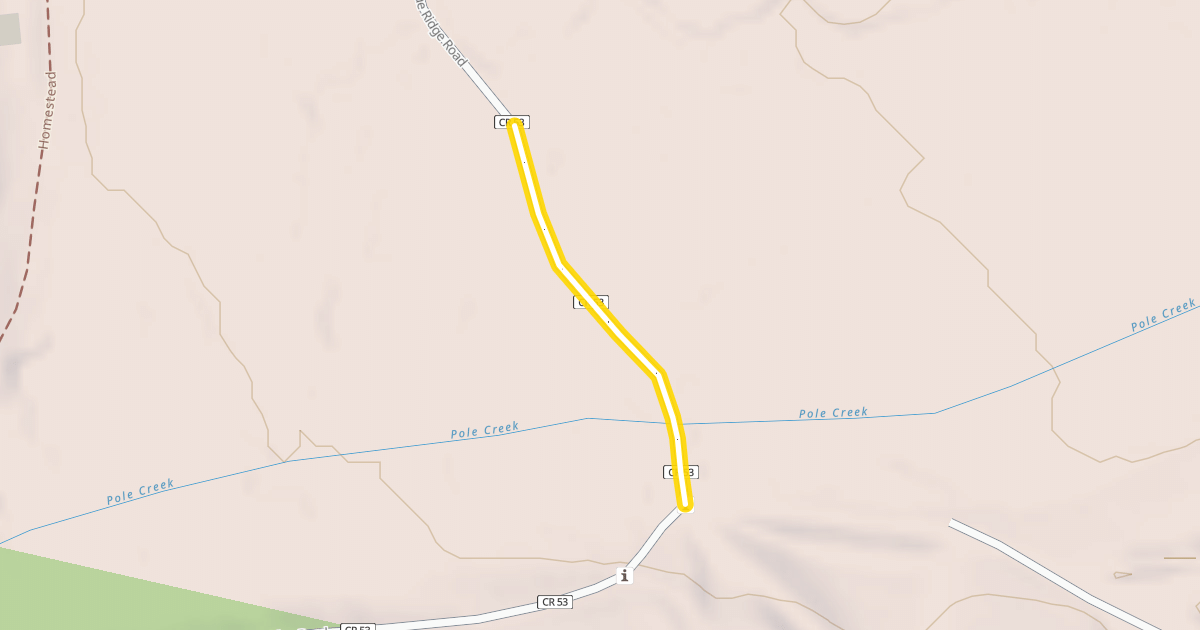 Map preview of Blue Ridge Road