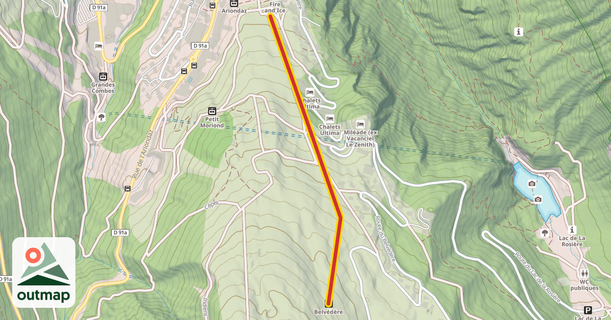 Map of Belvédère