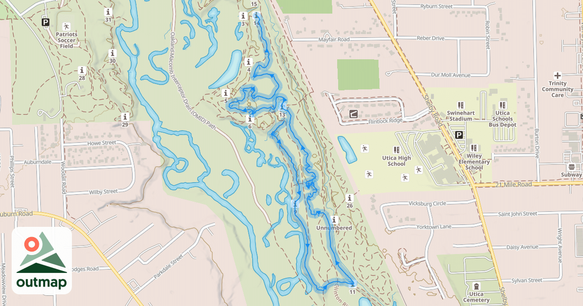 Map of Yellow (Main Trail)