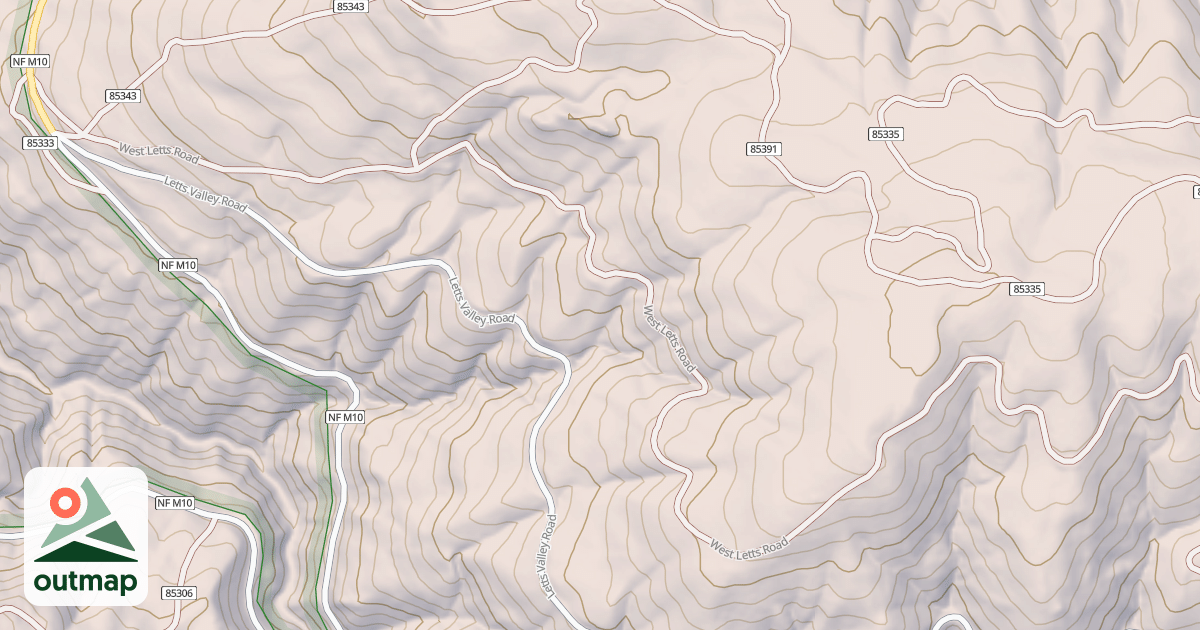 Map of WEST LETTS