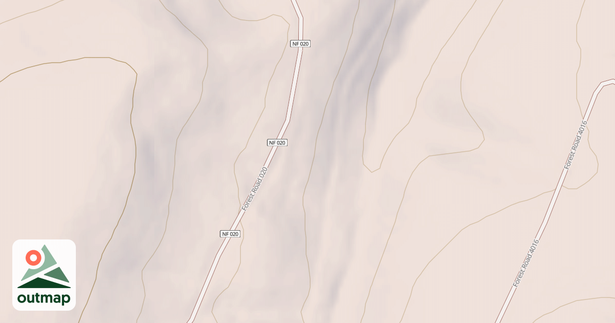 Map of Sawmill Cutoff