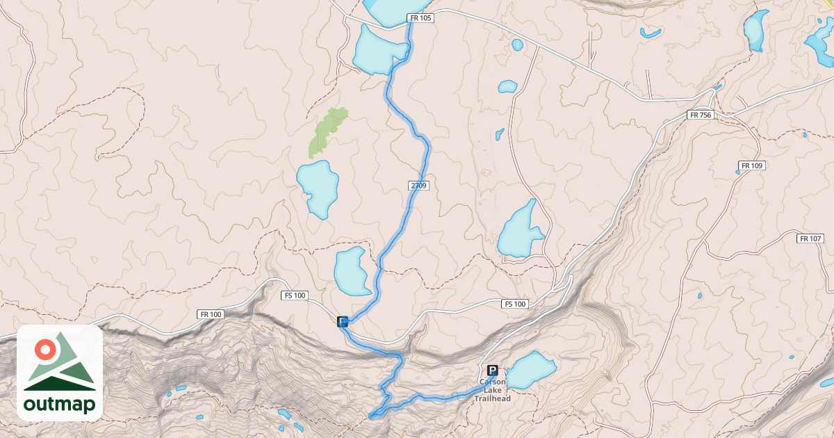 Map of Deep Creek Trail