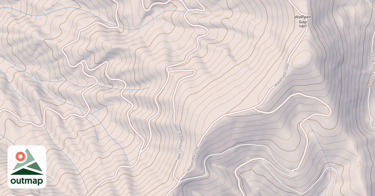 Map of UPPER WAYEHUTTA CREEK