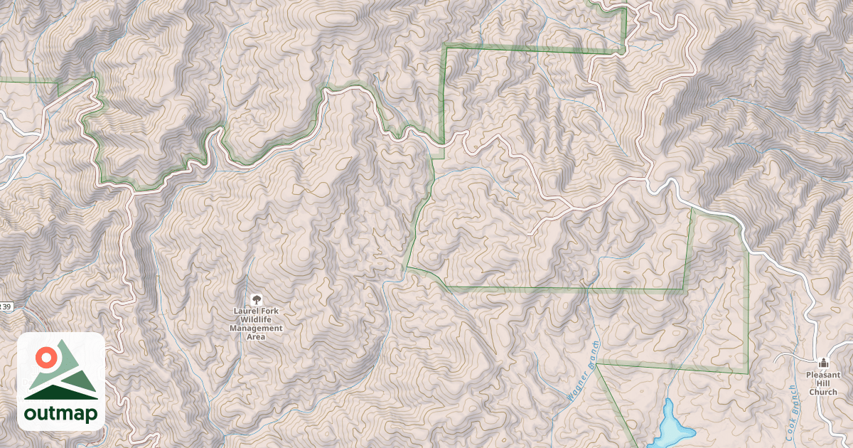Map of LAUREL FORK