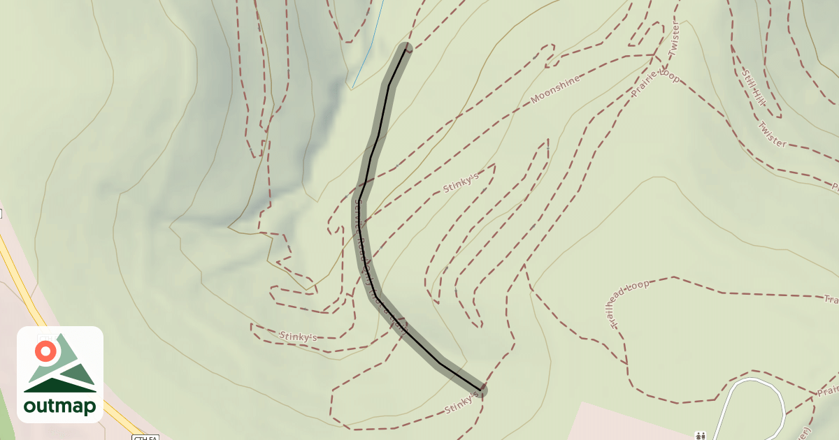 Map of Service Road Only (not a trail)