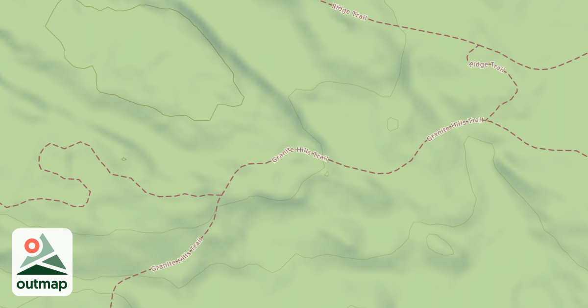Map of Granite Hills Trail (Upper Loop)