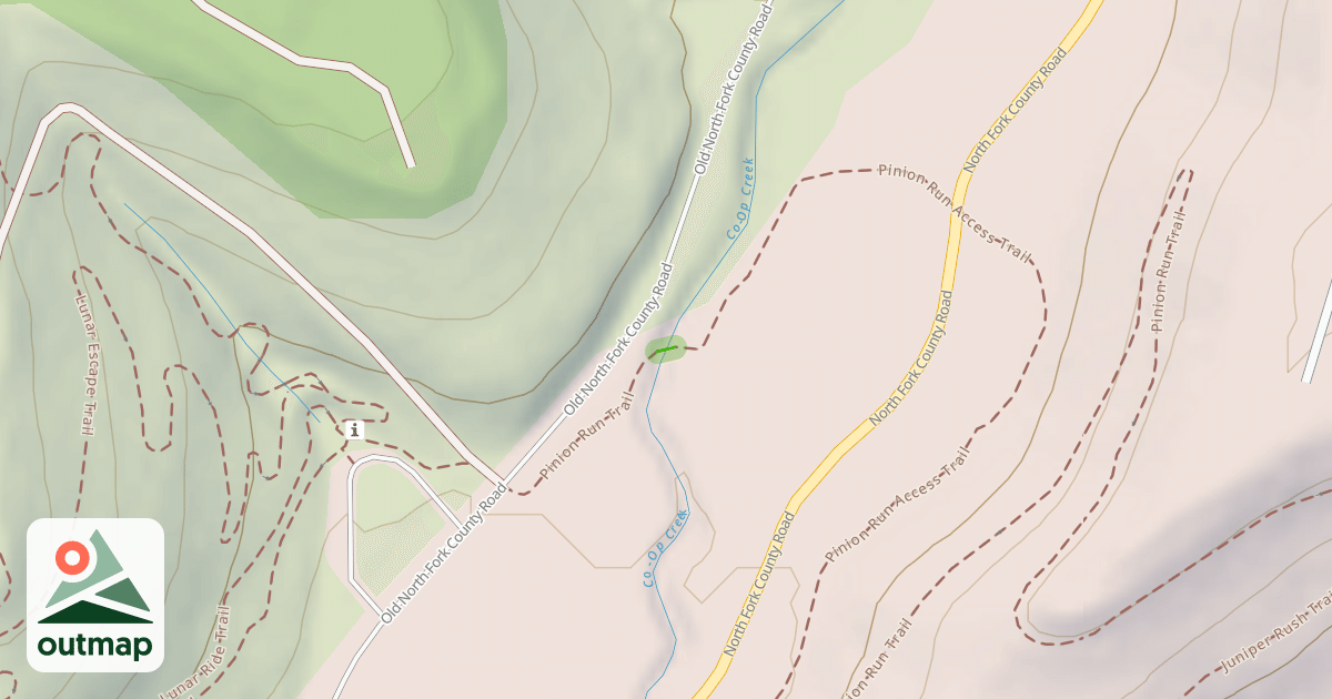 Map of Pinion Run
