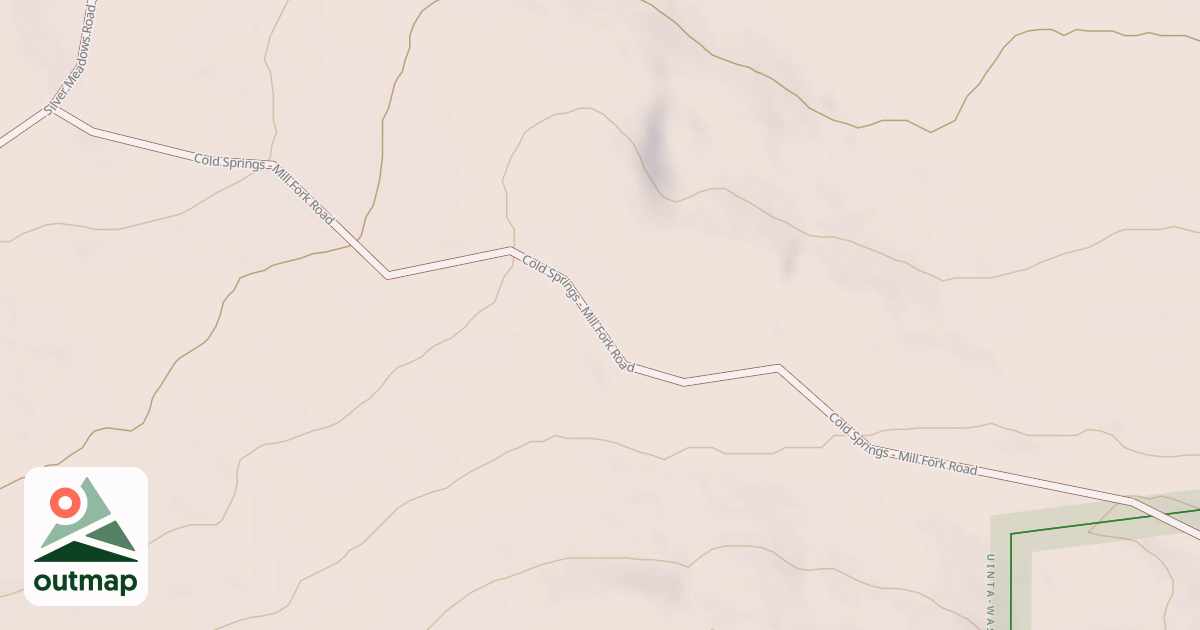 Map of COLD SPRINGS-MILL FORK