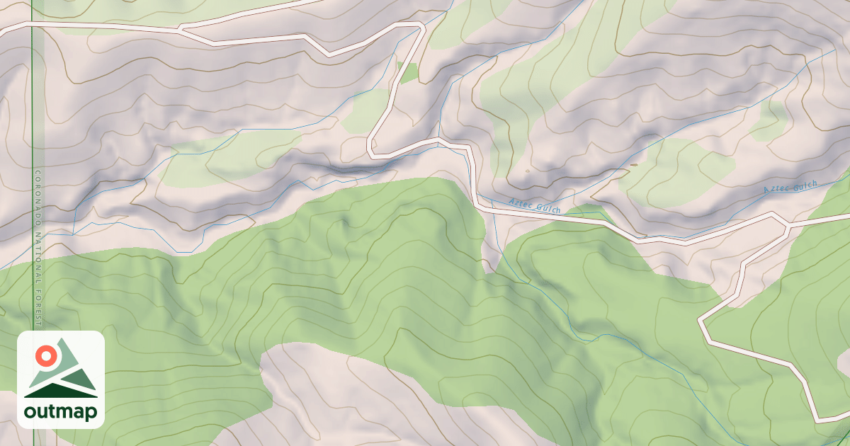 Map of AZTEC MINE
