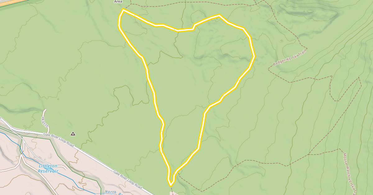 Map preview of Beaver XC Ski Trail