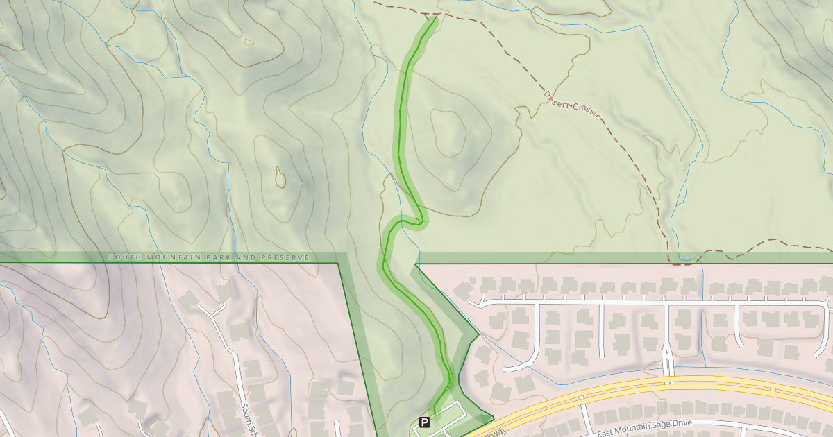 Map preview of Telegraph Pass Trailhead (Paved)