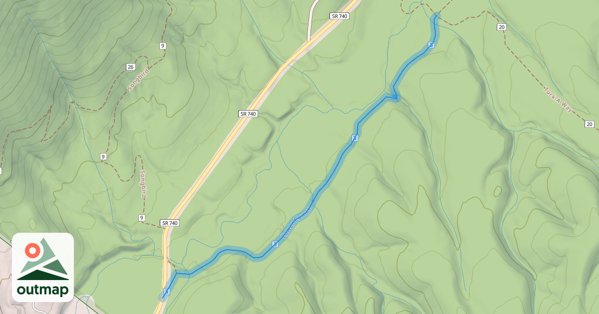 Map of Lower Comet