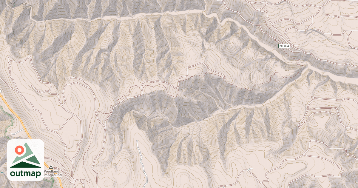 Map of USFS Motor Vehicle Use Map Trails 18005