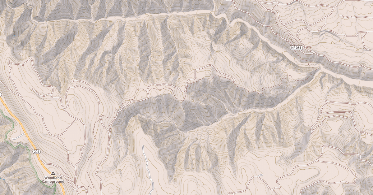 Map preview of USFS Motor Vehicle Use Map Trails 18005