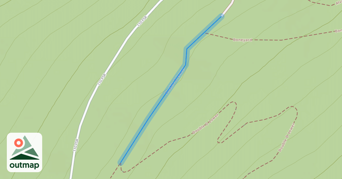 Map of Double D Lower