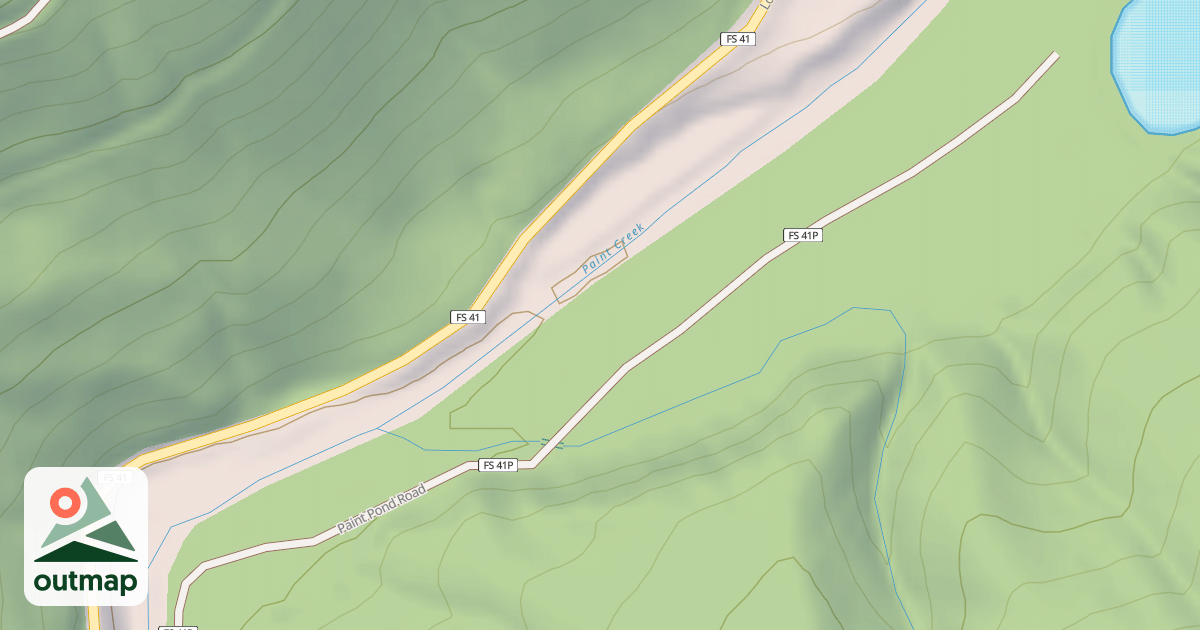 Map of PAINT POND