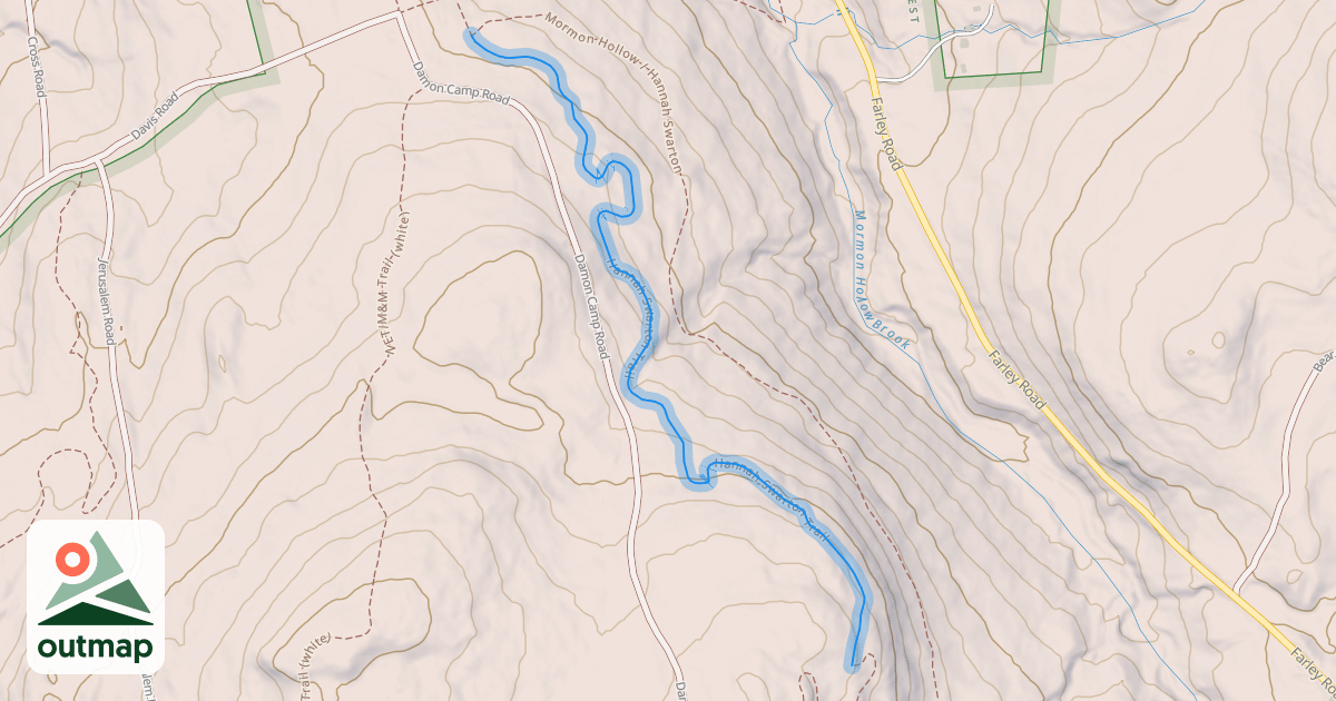 Map of Hannah Swarton Trail