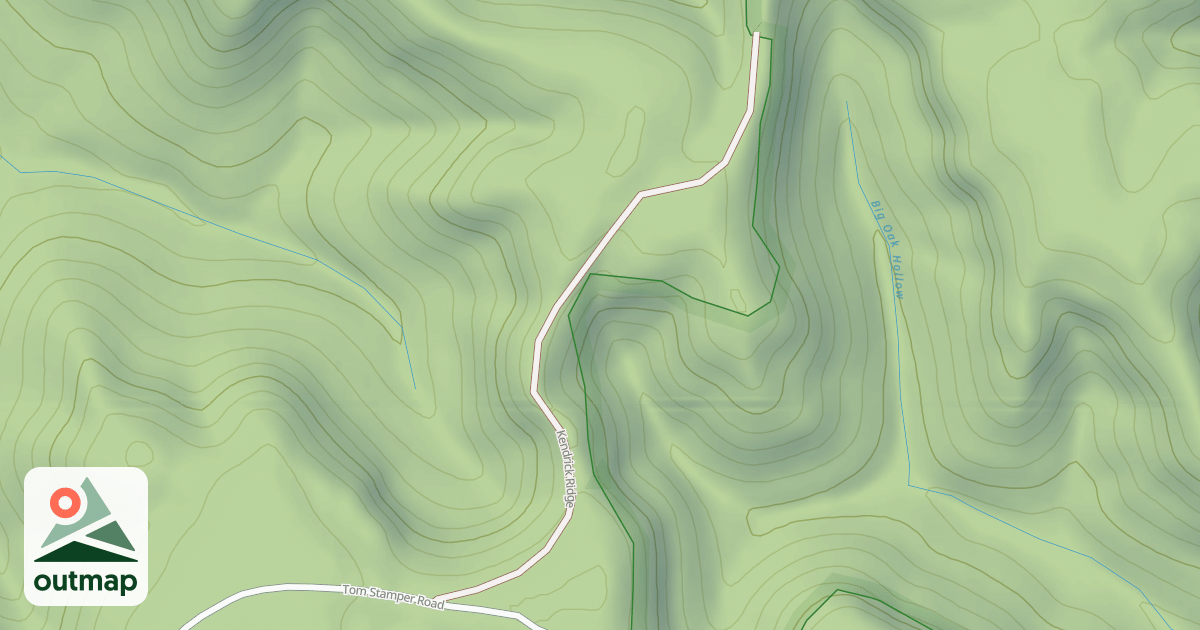 Map of KENDRICK RIDGE
