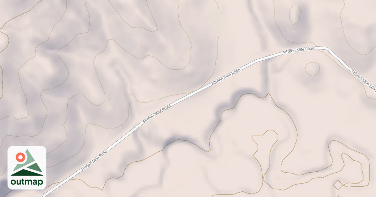 Map of FIFTEEN MILE
