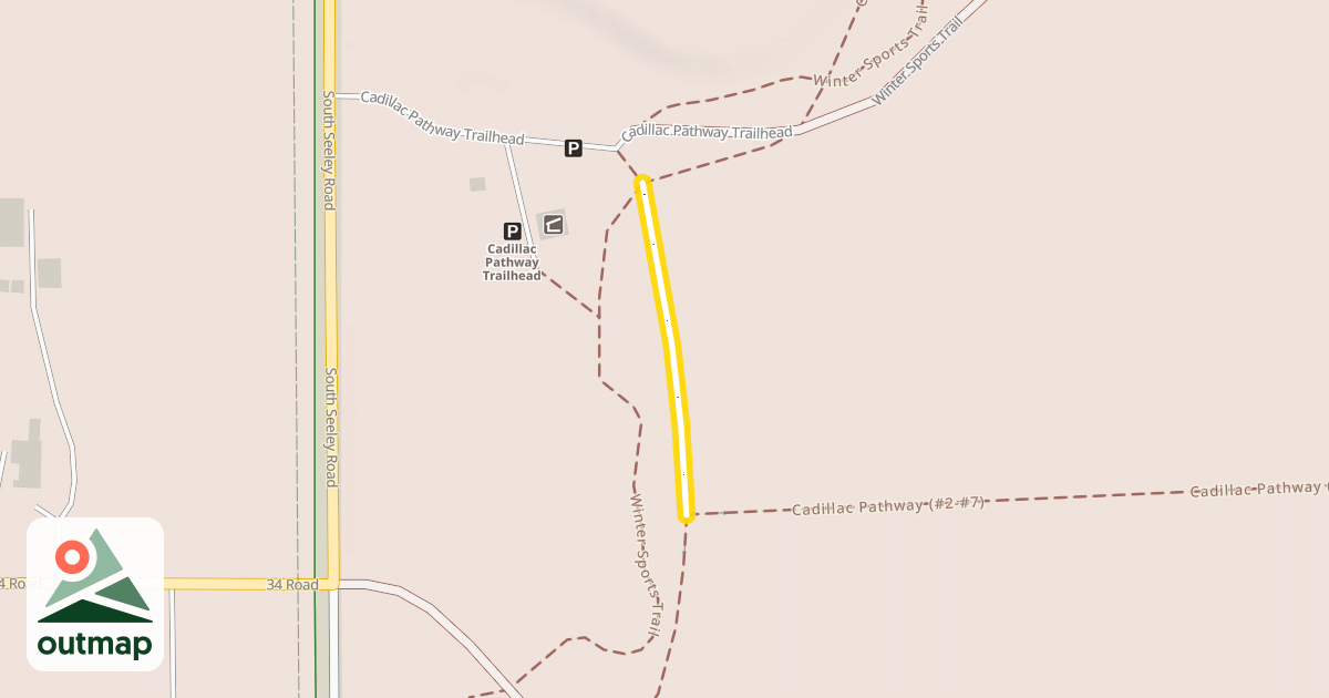 Map of Cadillac Pathway (#1-#2) in Missaukee